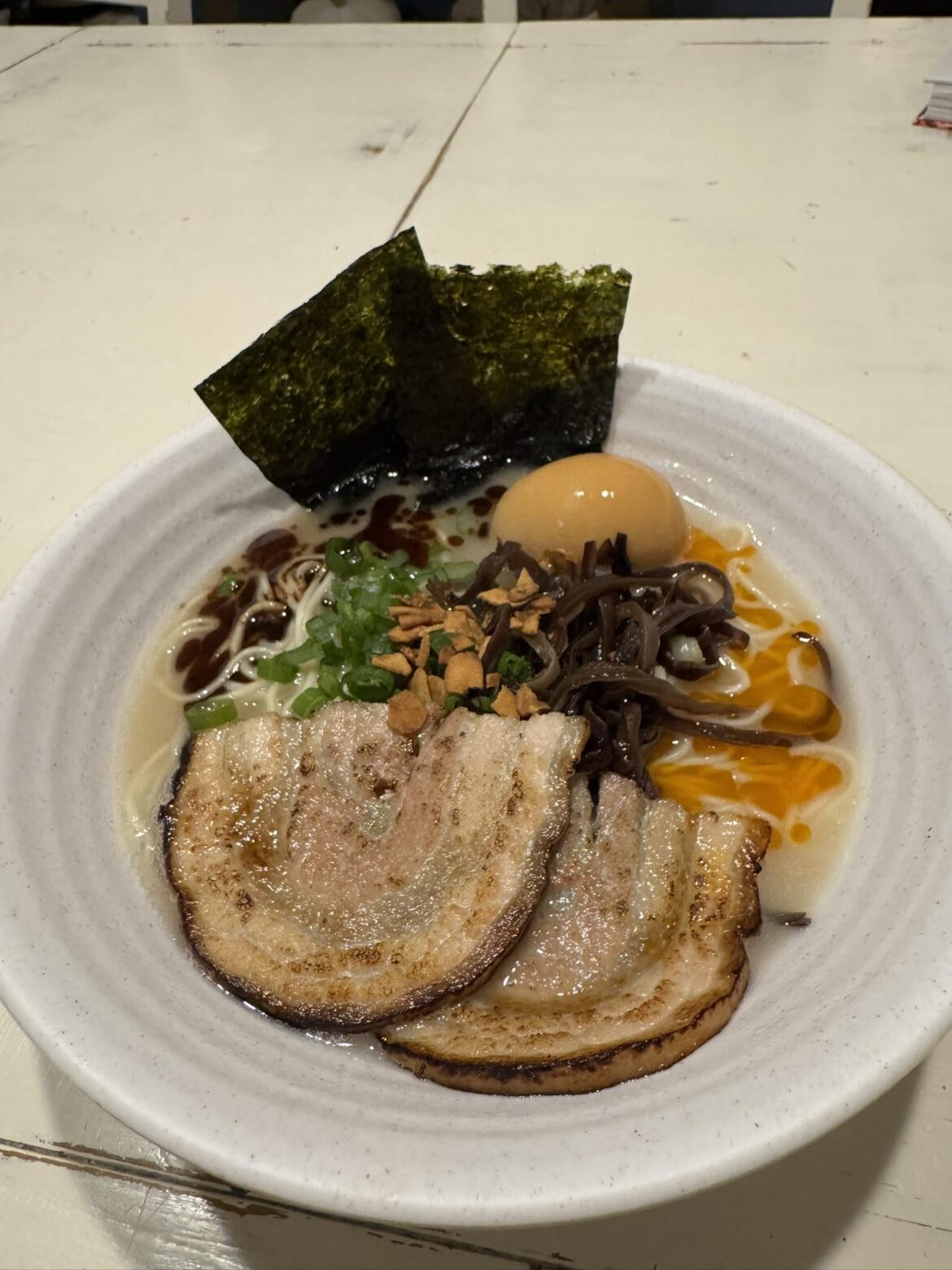 My first Tonkotsu from scratch My first Tonkotsu from scratch