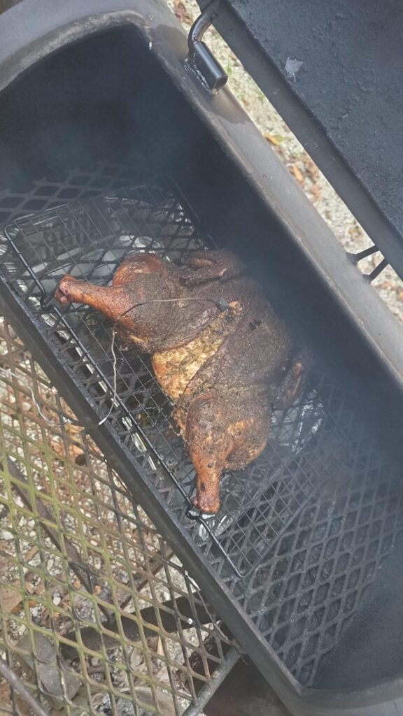 I smoked my first ever chicken last night!