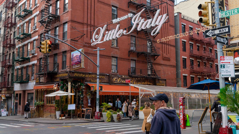 The entrance to Little Italy in Manhattan