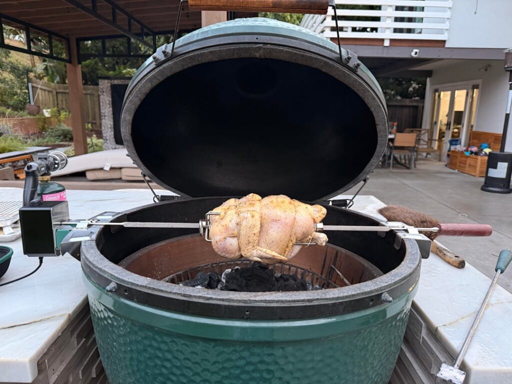My first rotisserie experience!