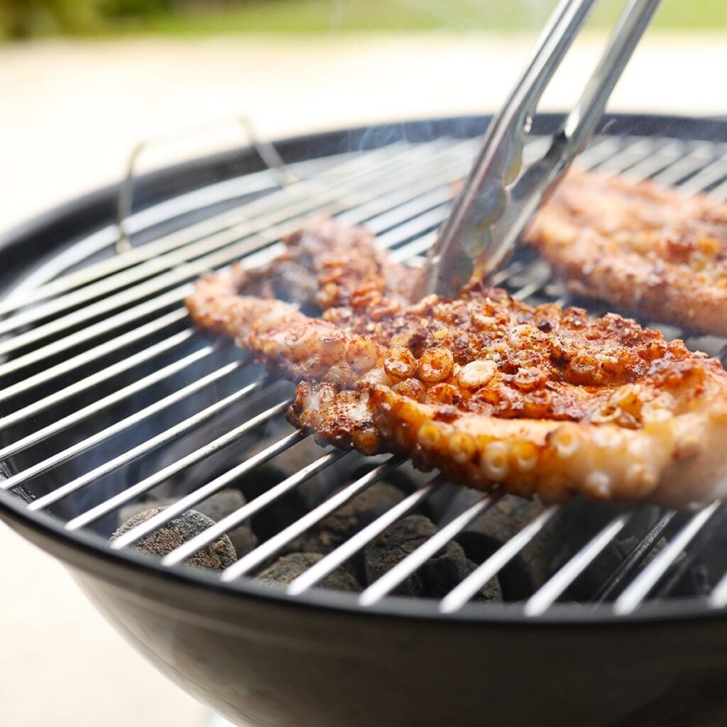 Trifecta seafood BBQ at home!