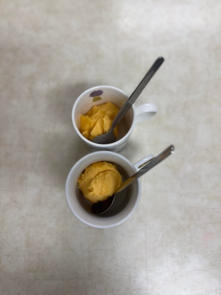 Mango sorbet
