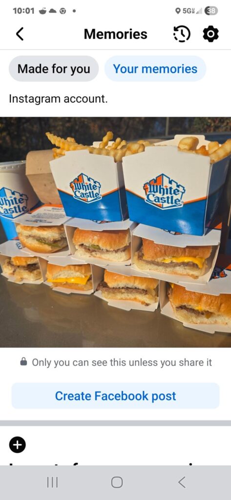 White castle for lunch on route 22 in new jersey usa