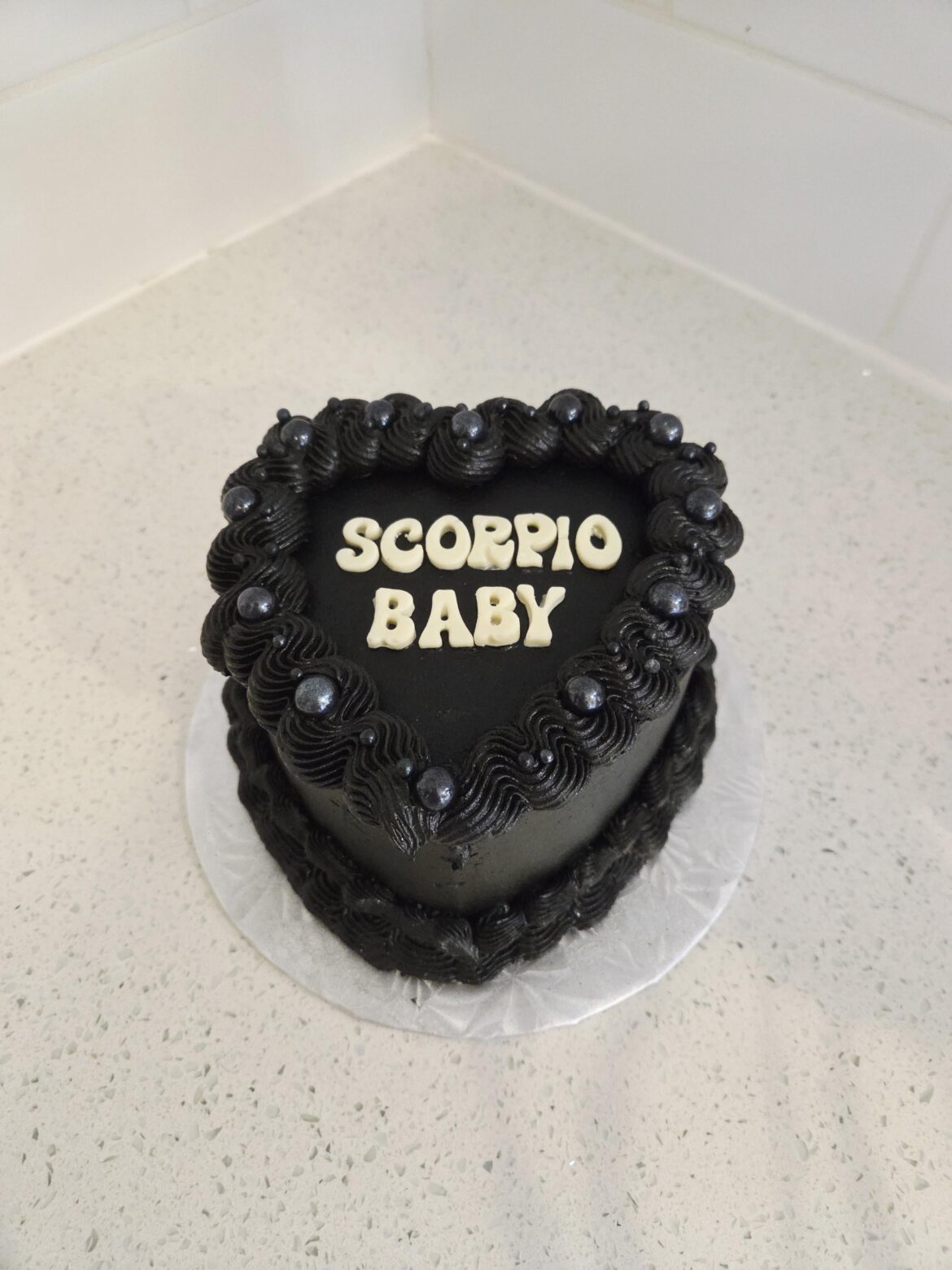 Scorpio Baby cake 🖤♏🍰