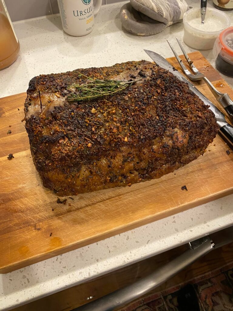 Should I be in charge of the prime rib again this year?