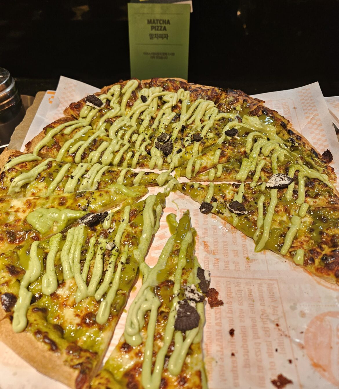 This matcha trend has to stop😭 matcha pizza
