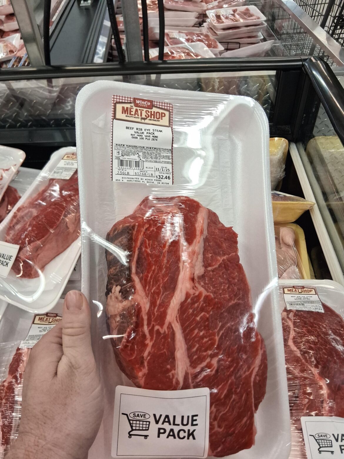 I'm not a meat expert by any means. But is this actually ribeye?