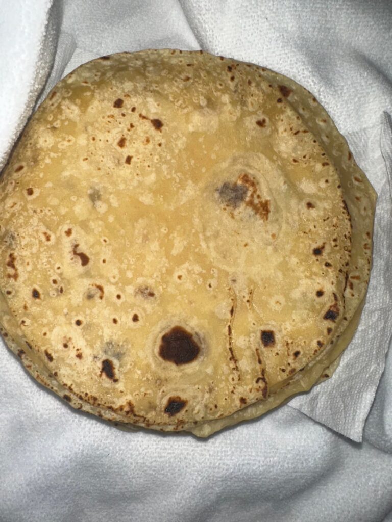 Tortillas de harina hechas a mano.