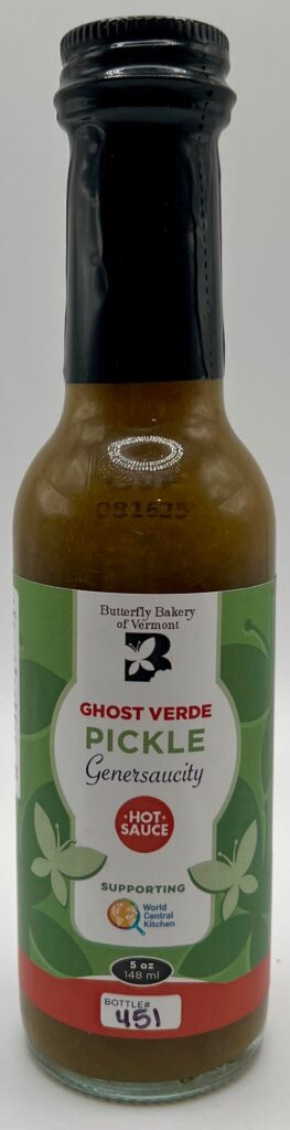 Butterfly Bakery of Vermont Ghost Verde Pickle Genersaucity review Butterfly Bakery of Vermont Ghost Verde Pickle Genersaucity review