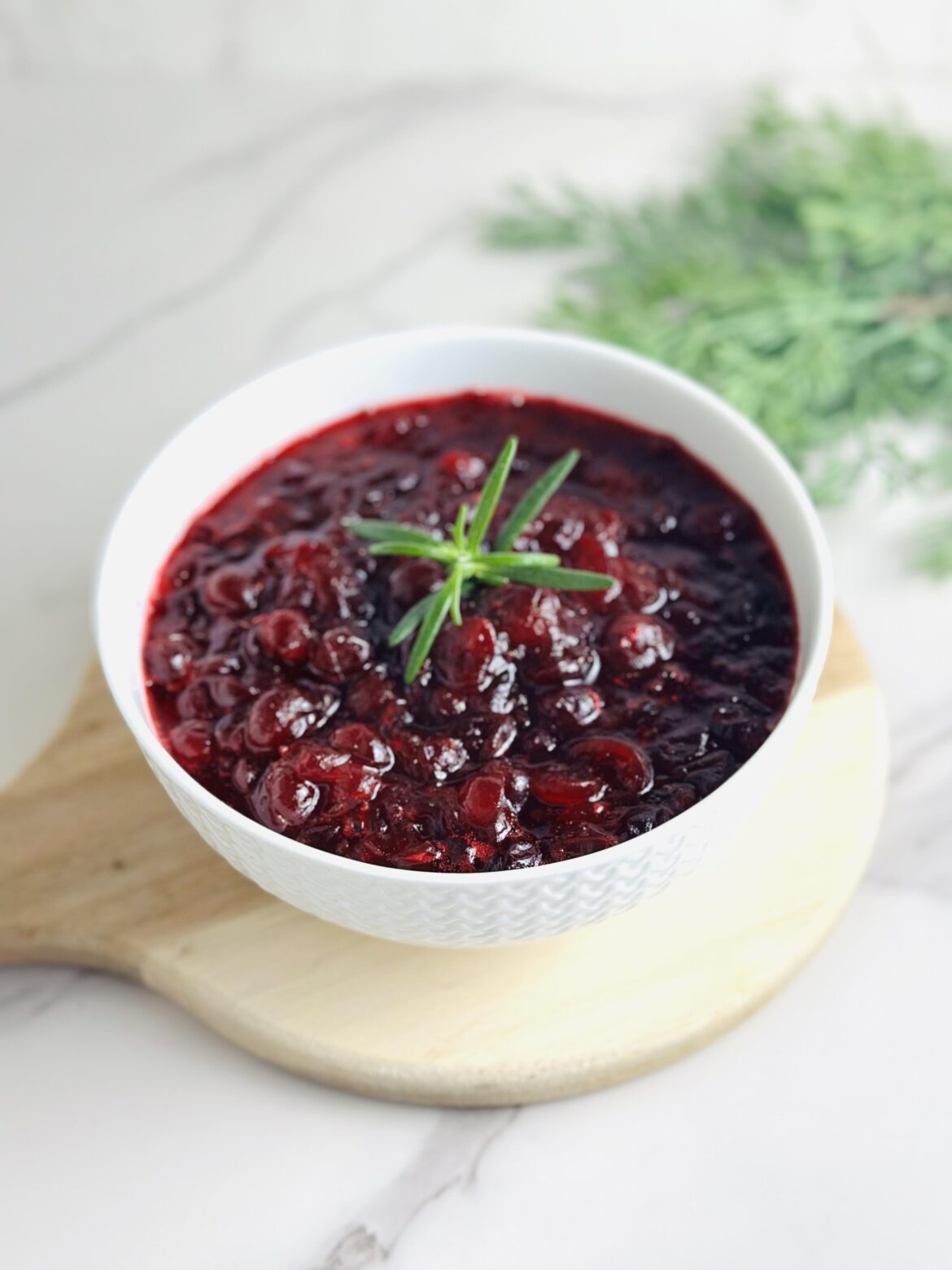 Cranberry sauce (shockingly good)