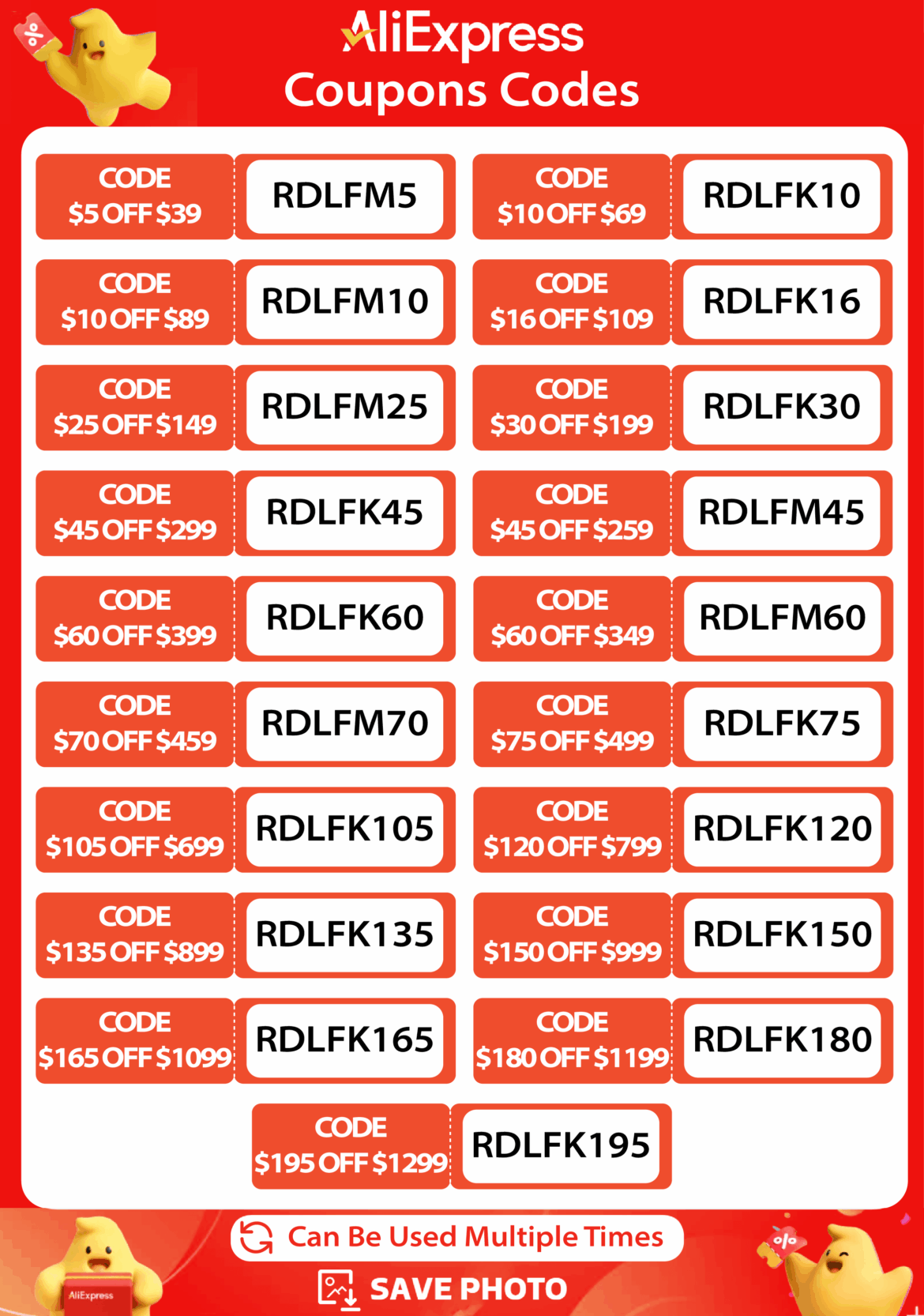 Updated AliExpress coupons, US & Global Updated AliExpress coupons, US & Global