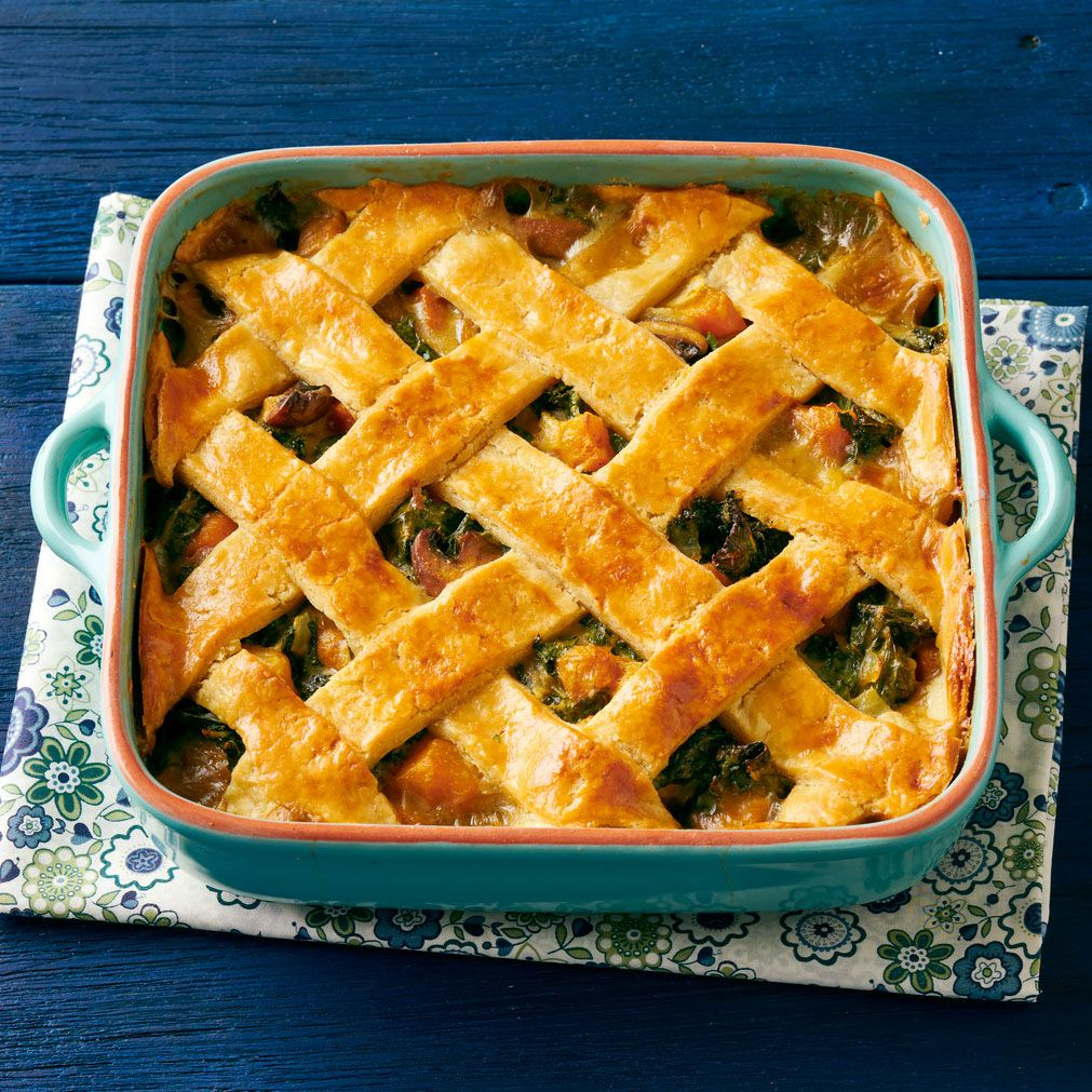 non traditional thanksgiving dinner ideas curried veggie lattice pot pie