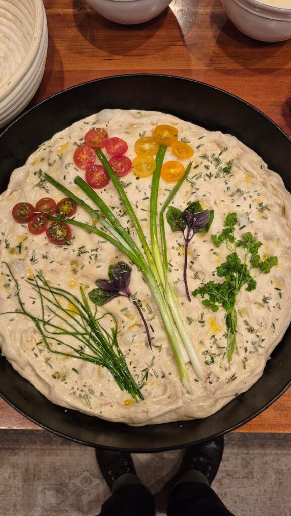 Attempted some fancy foccacia...