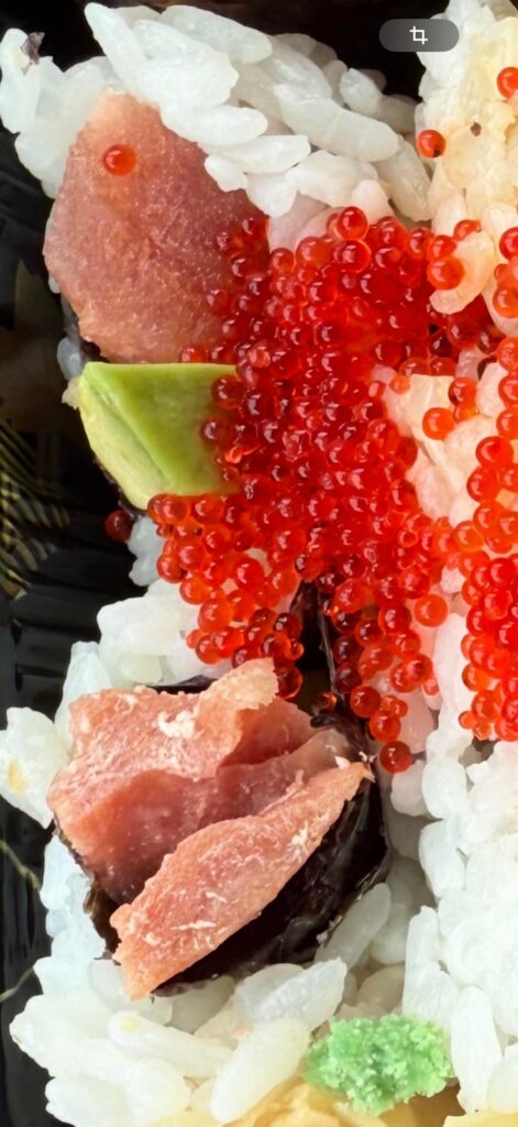 Just ate cheaper sushi, what is with this color?