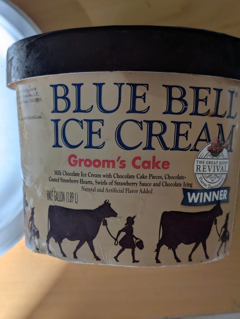 Blue Bell Grom's Cake...YES!