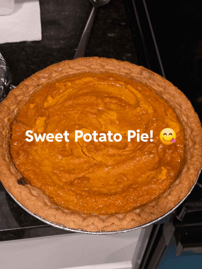 Soon to be famous Sweet Potato Pie! 😋