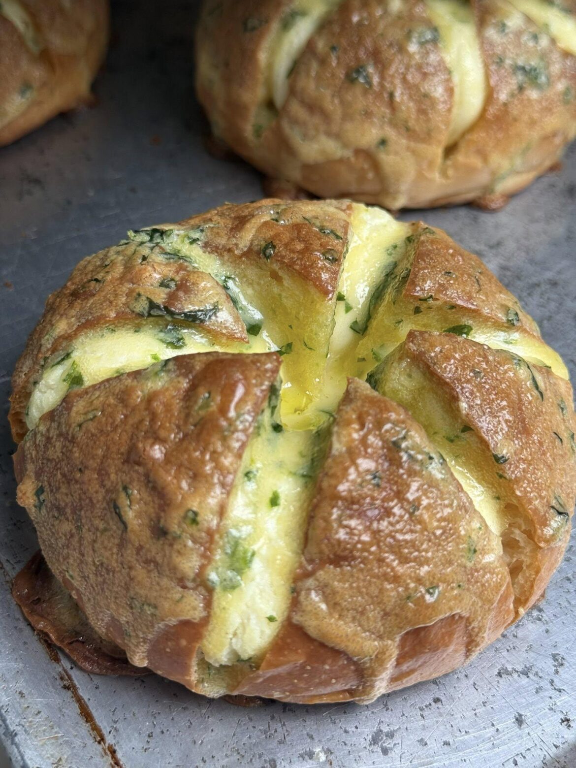First time to make this Cream Cheese Garlic Bread