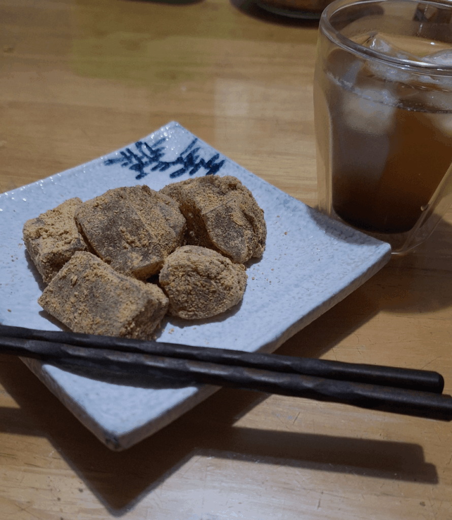 First attempt on making Warabi Mochi