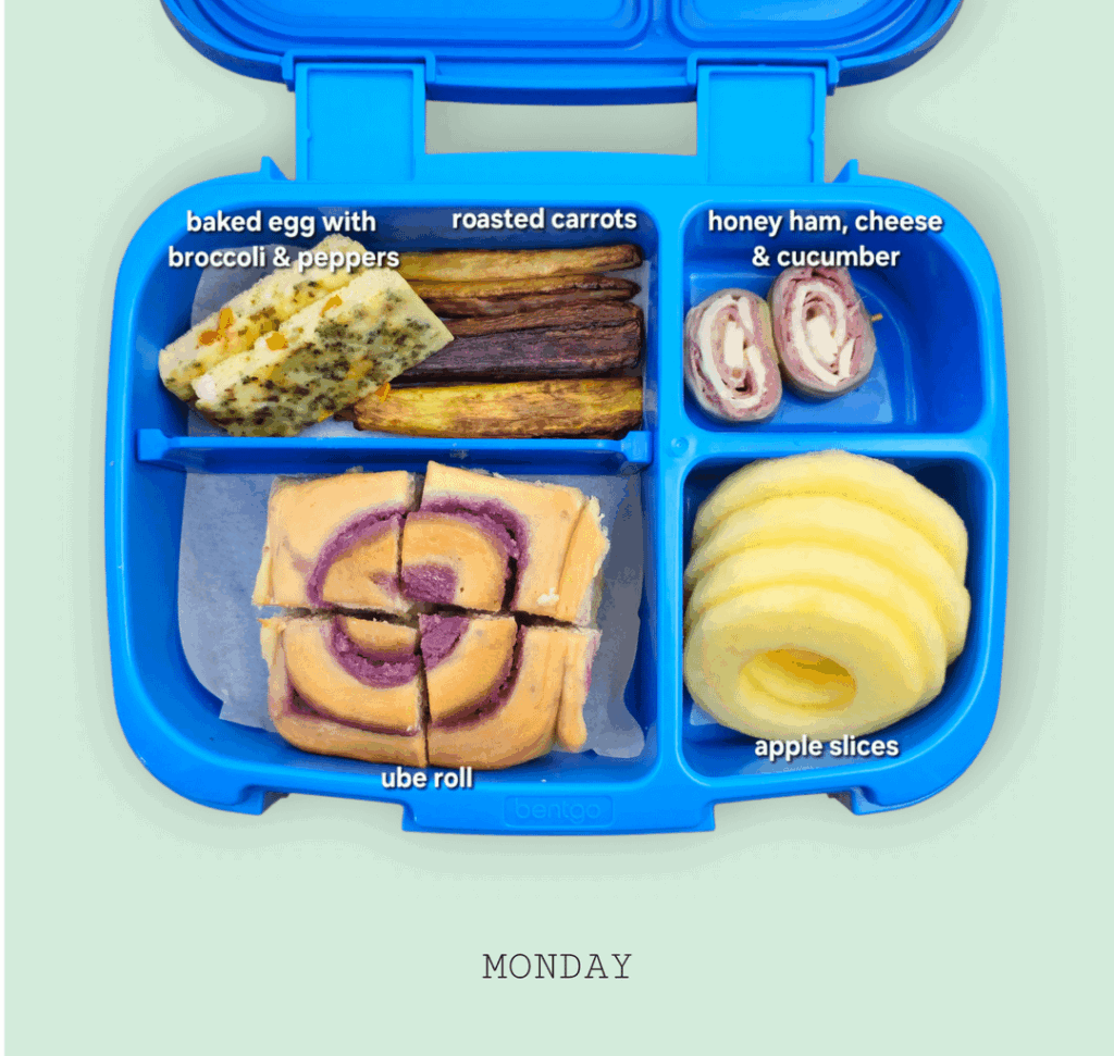 Lunches for my first grader this week