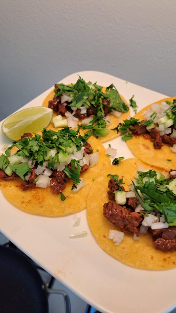 Last night AND this morning.