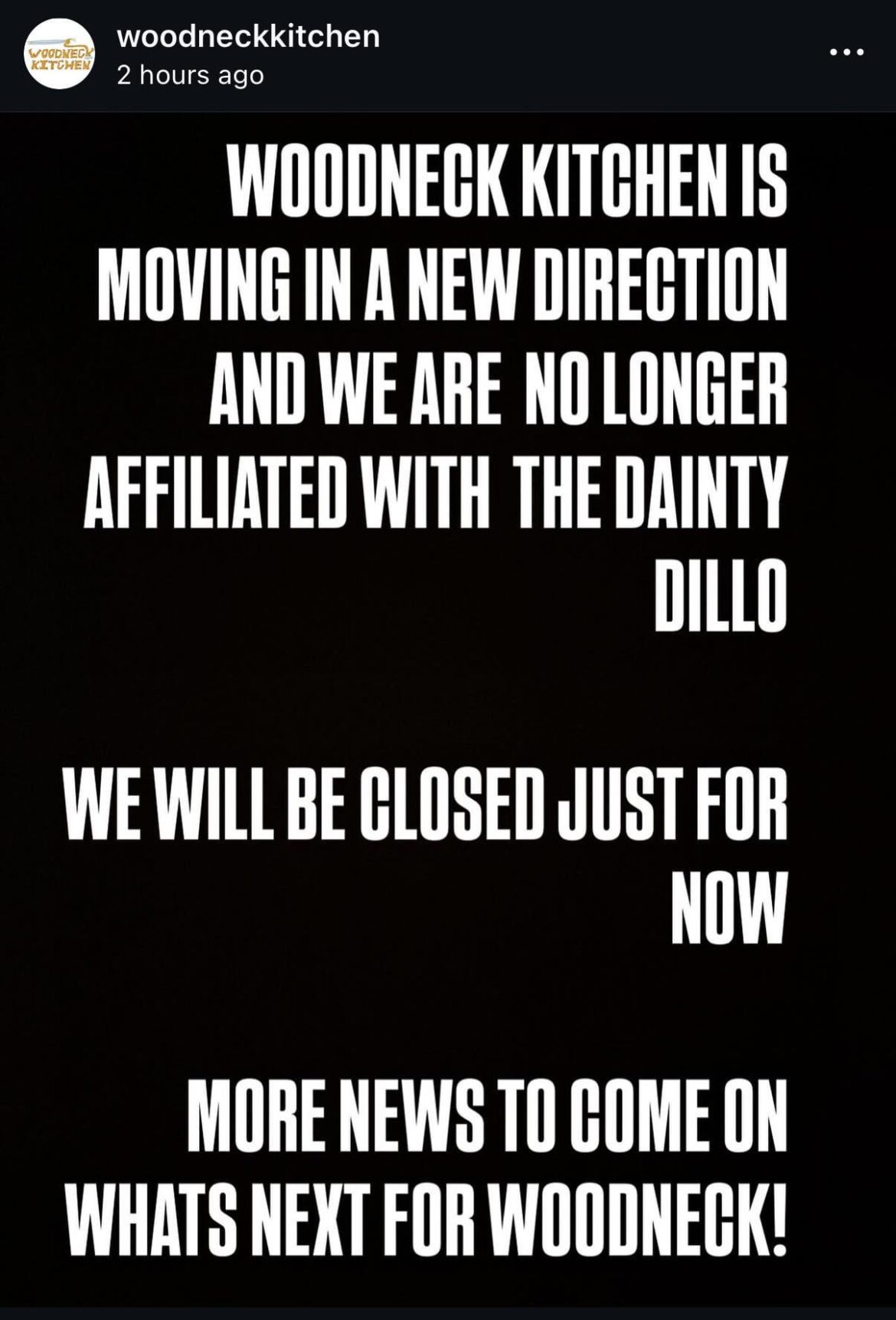 Who’s got the tea on Woodneck and Dainty abrupt breakup?