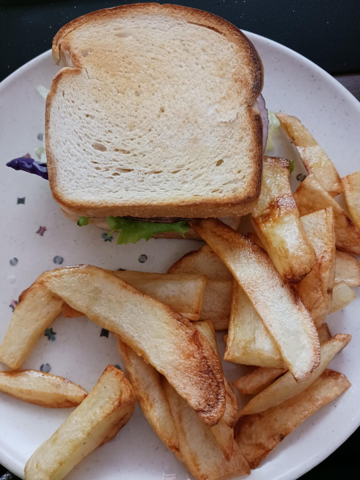 Updated Dinner from yesterday's ham sandwhich