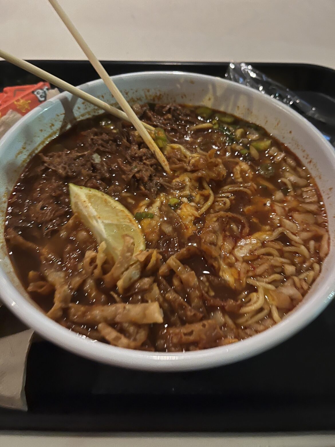 Last night I had something so good I almost cried. Birria Ramen - Temple Street Eatery