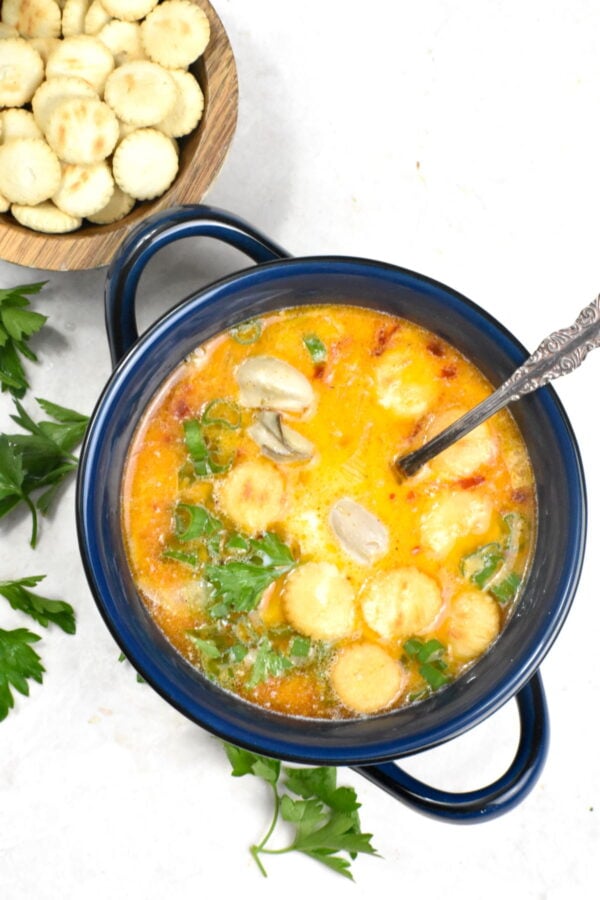 bowl of oyster stew
