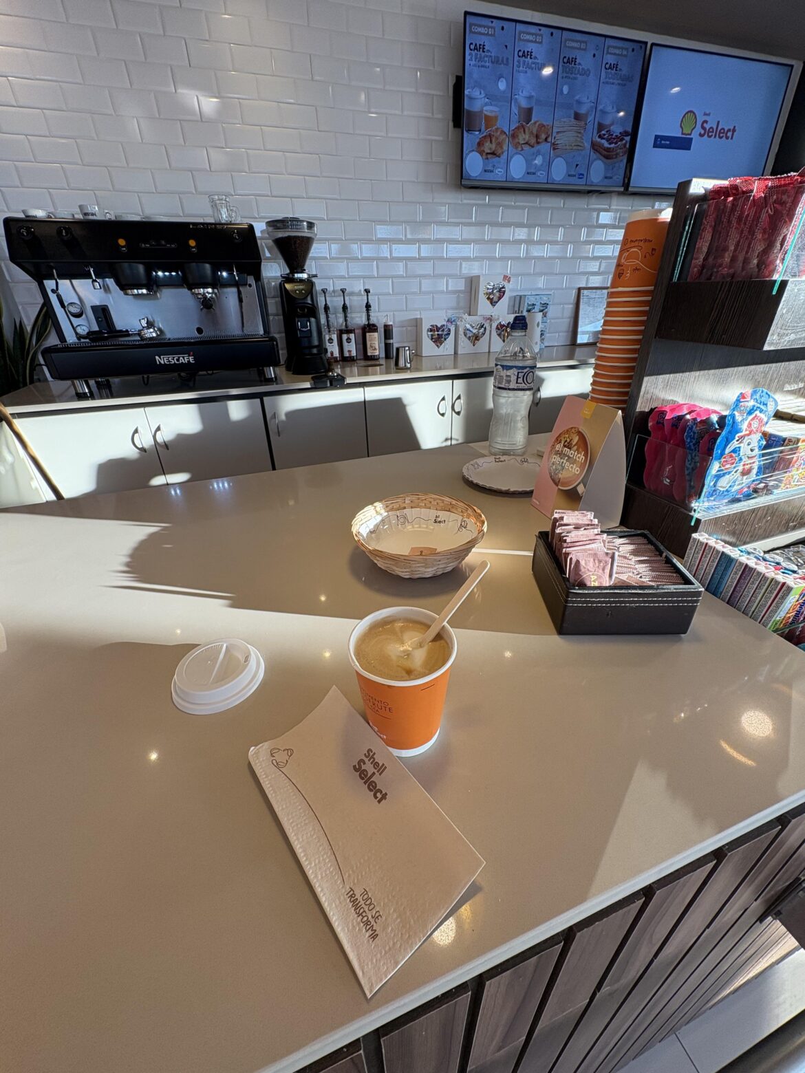 Good morning, I love having a coffee at the gas station because I love traveling!! 😄 blessings