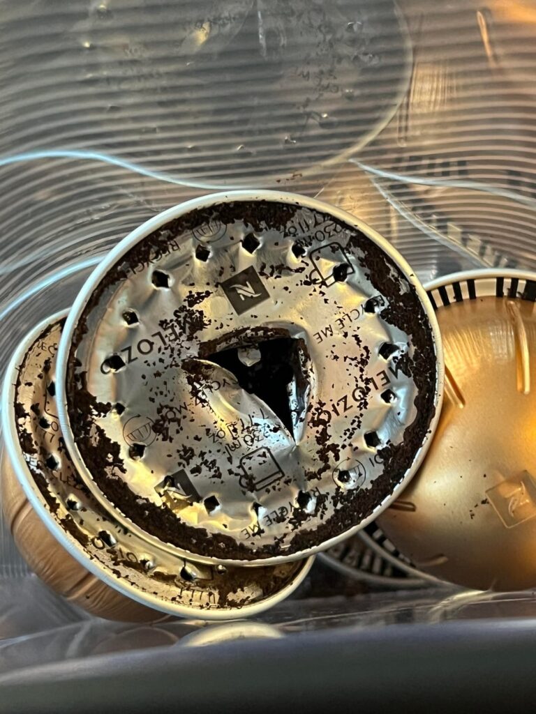 Grounds in vertuo coffee after bearing replacement
