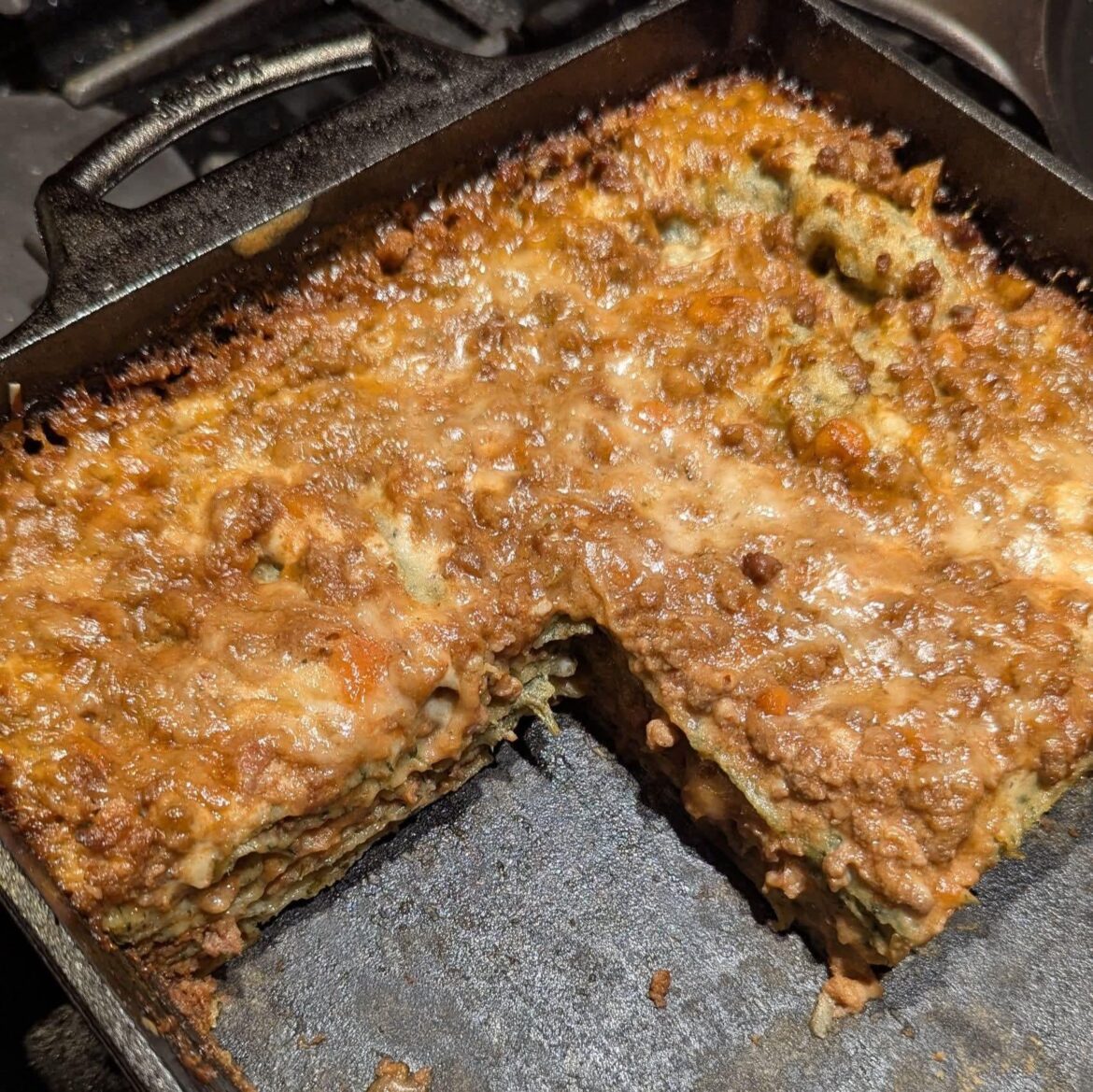 The ugliest most delicious lasagna I've ever eaten...
