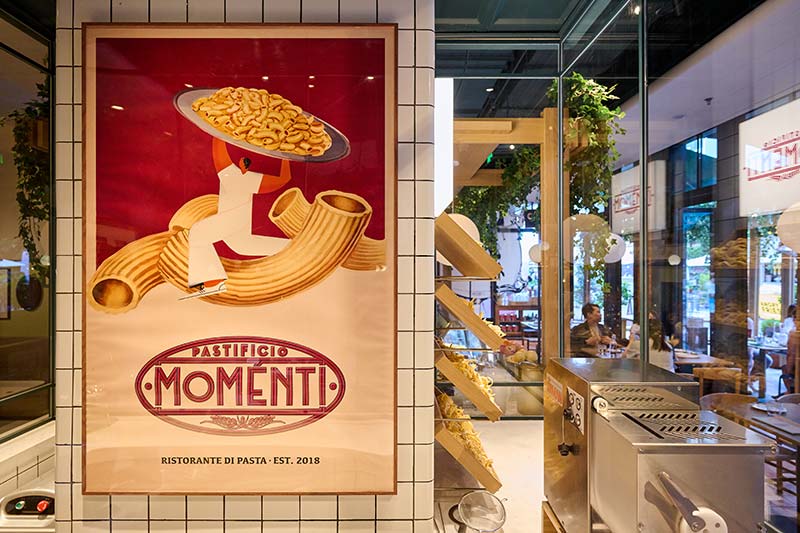 Pastificio Momenti is an Italian restaurant that specializes in fresh pastas