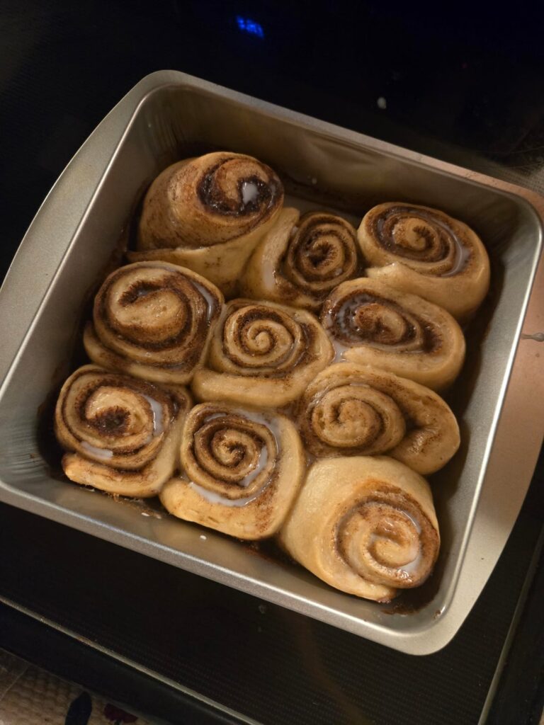 I made cinnamon rolls! (~130 calories)