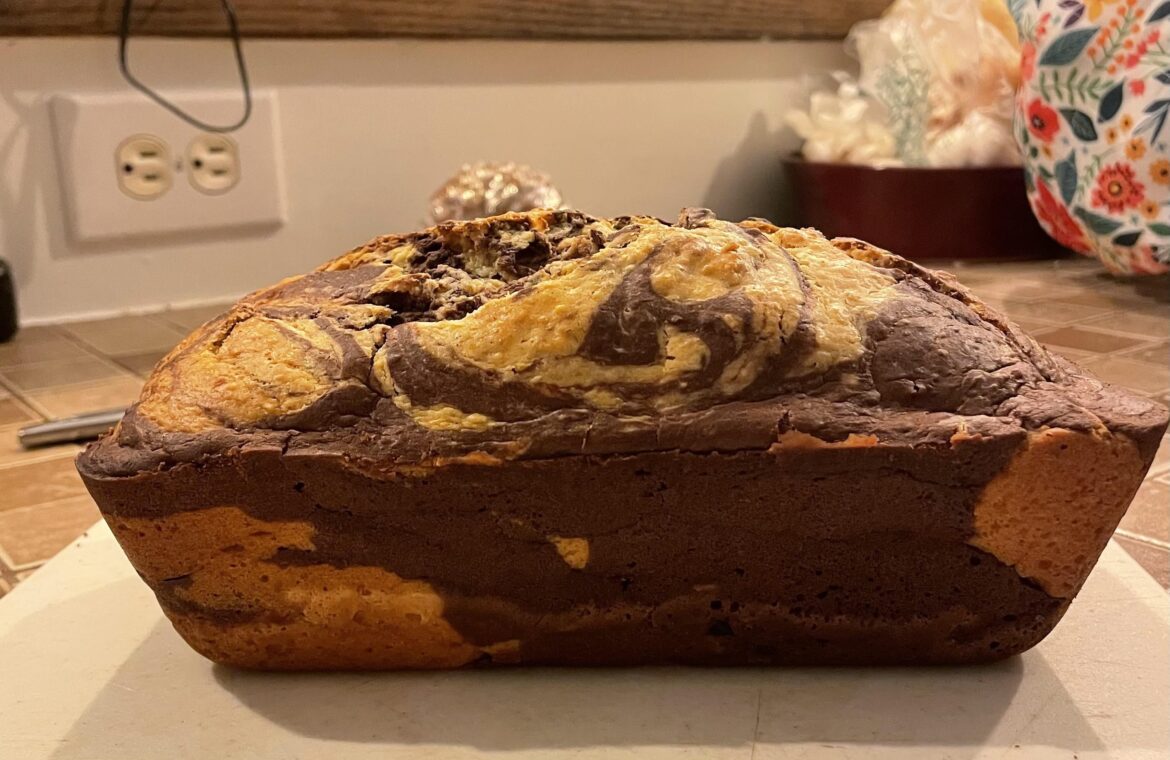 Pumpkin chocolate swirl bread
