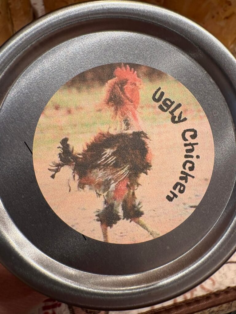 Ugly Chicken, Cute Label Ugly Chicken, Cute Label