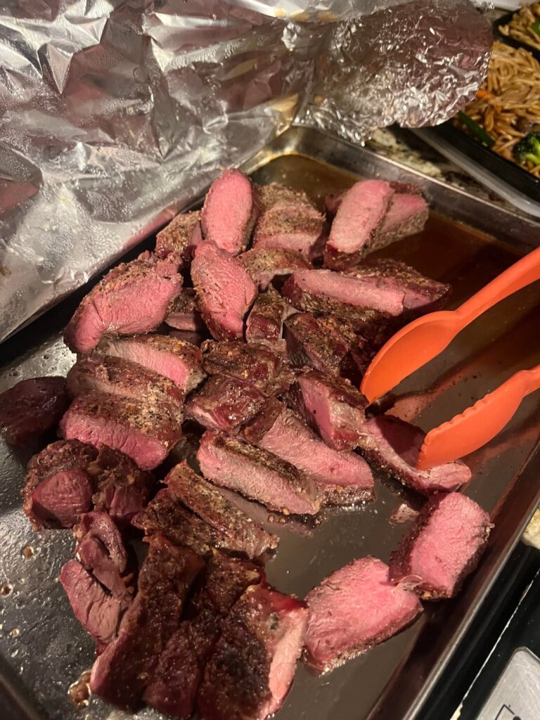 Venison backs straps follow up