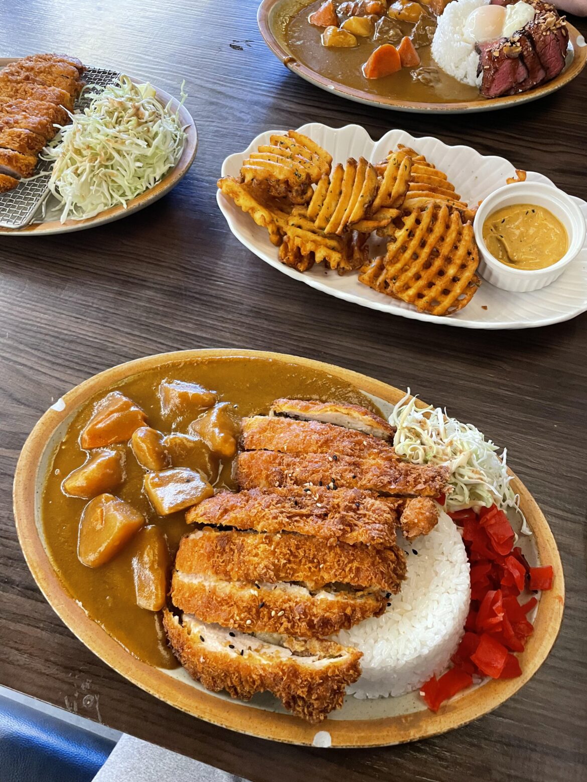 chicken katsu curry at chubby curry
