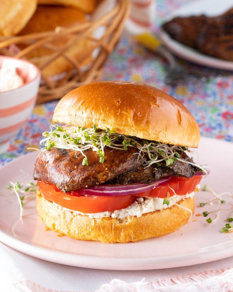 mushroom burgers recipe