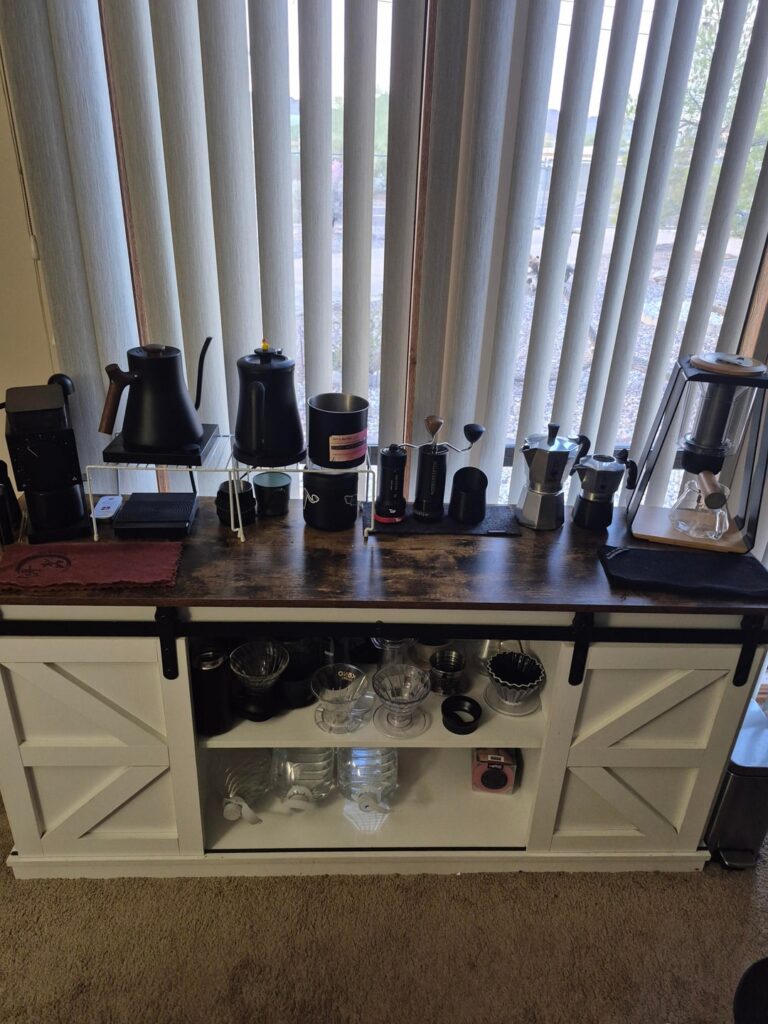 My current coffee station