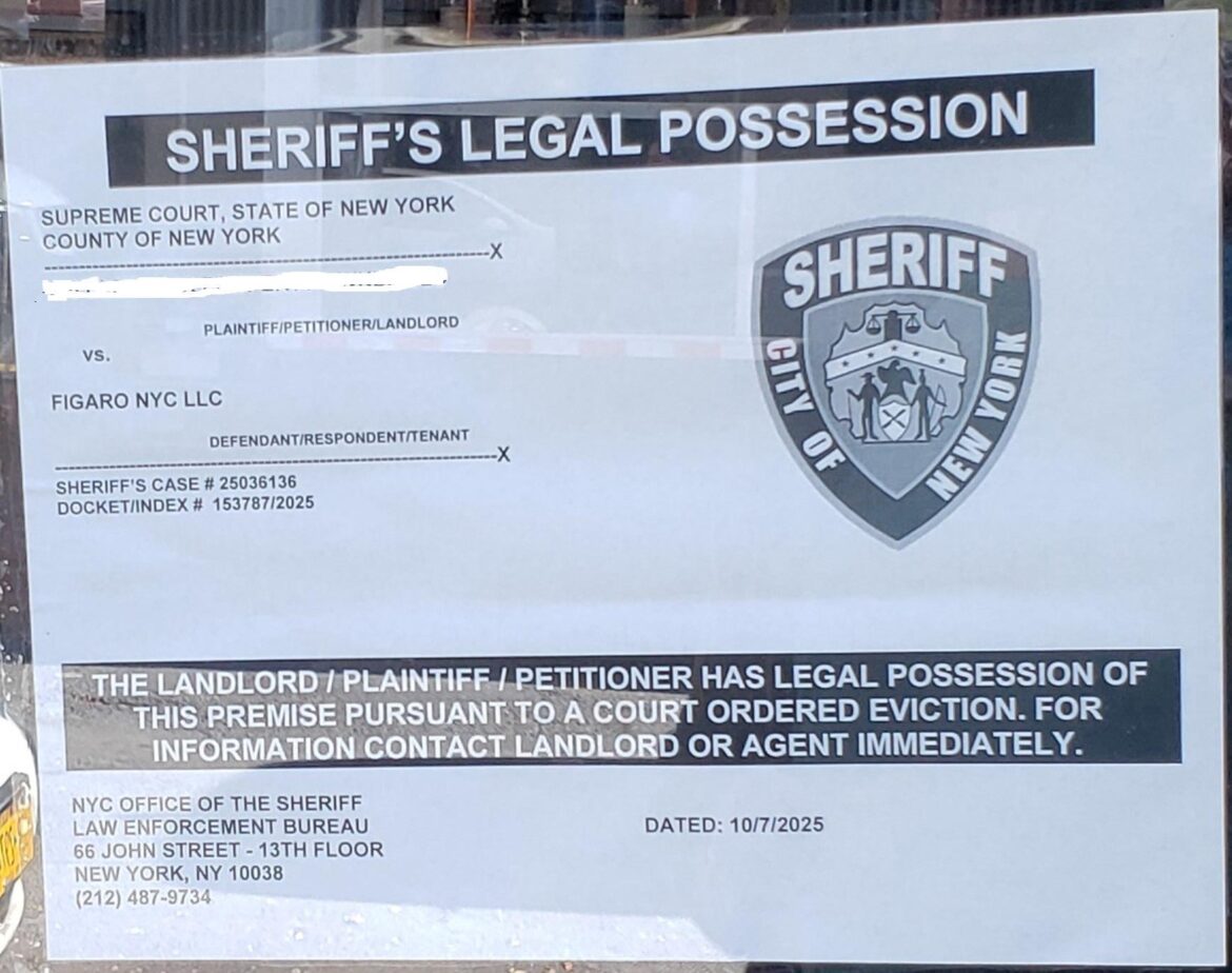 Figaro Evicted - 10.7.2025