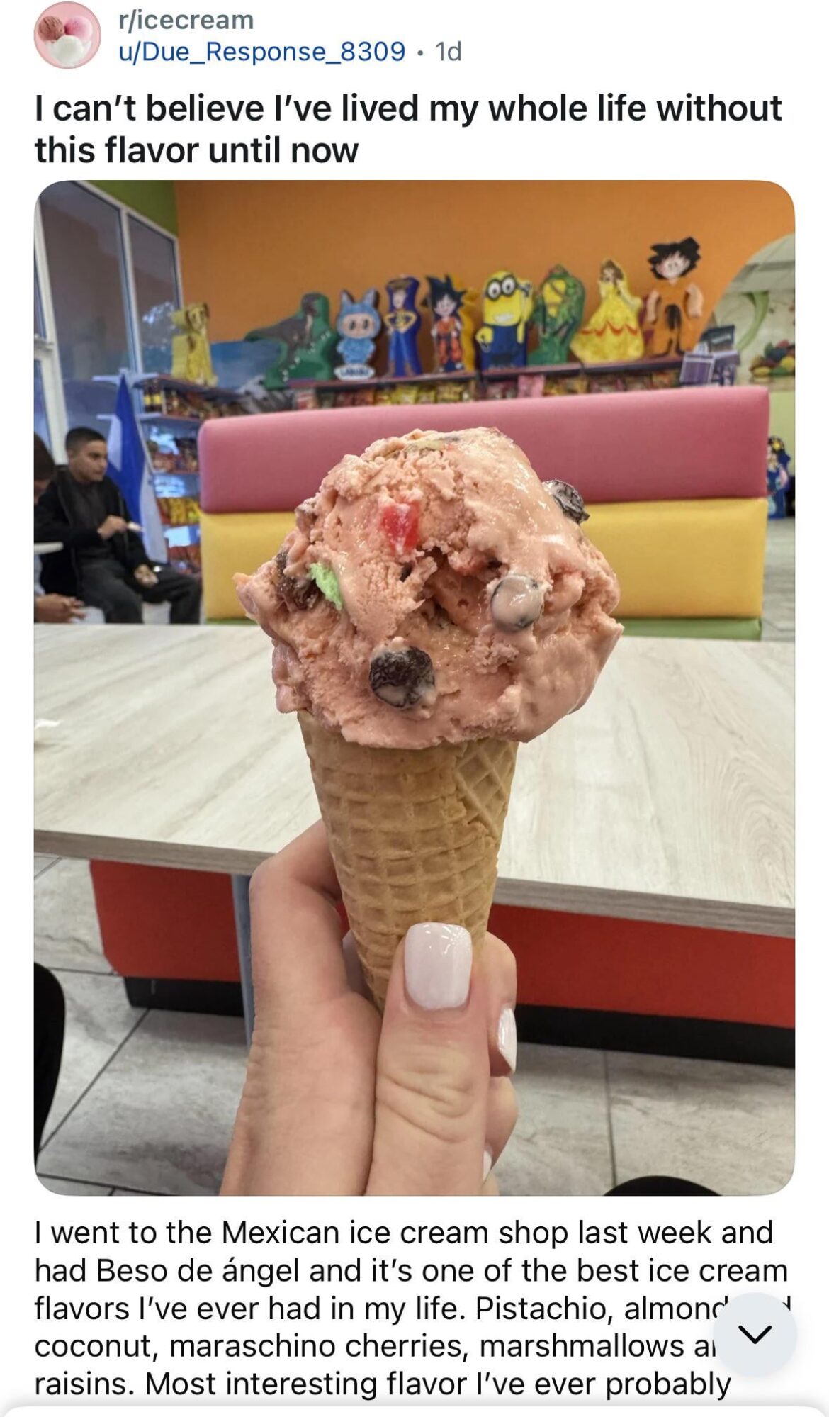 Where can I get beso de angel ice cream in the city