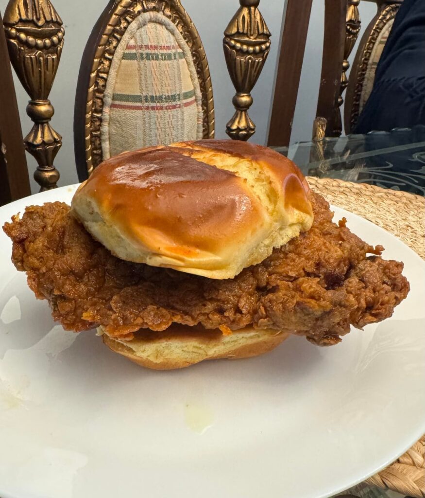 Nashville Hot Chicken Sandwich (homemade)
