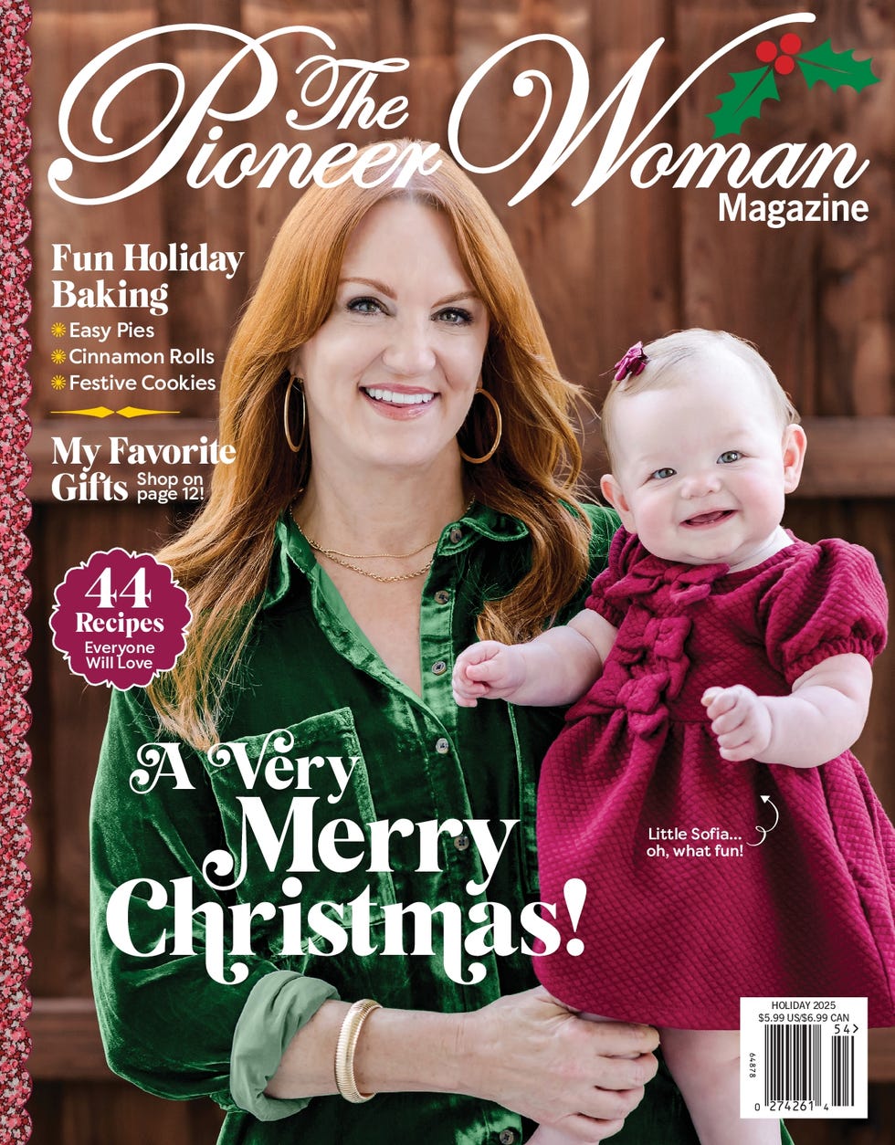 magazine cover featuring holiday themes and festive recipes