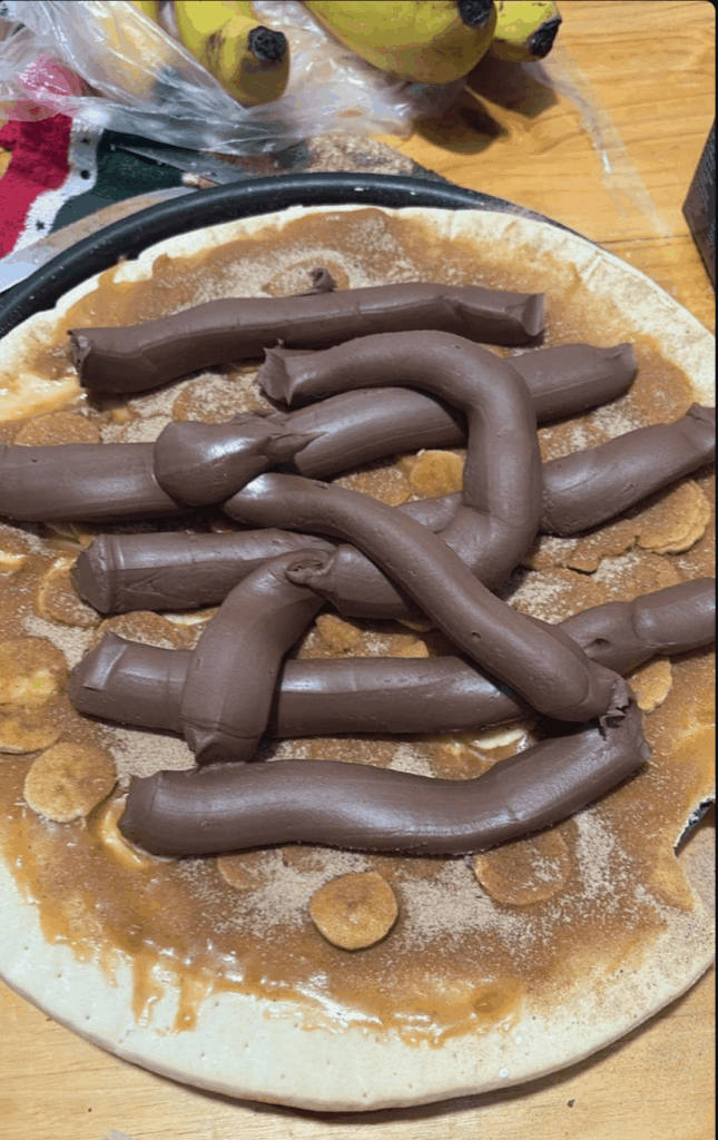 Chocolate pizza
