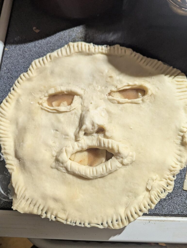 I made a beautiful apple pie