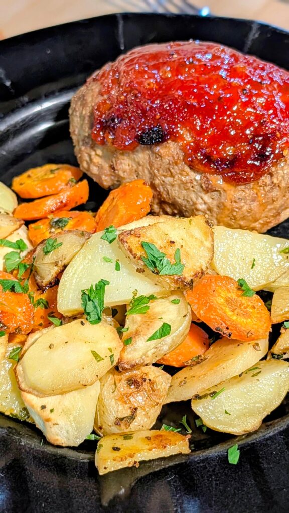 Gouda-Stuffed Pork Meatloaves