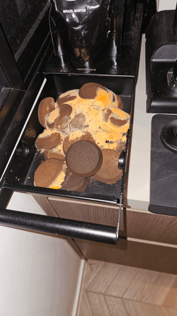 forgot about my spent coffee pucks