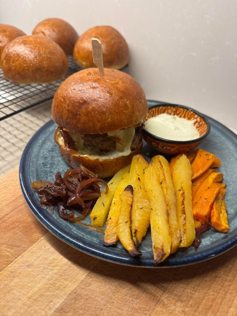 100% Homemade burger