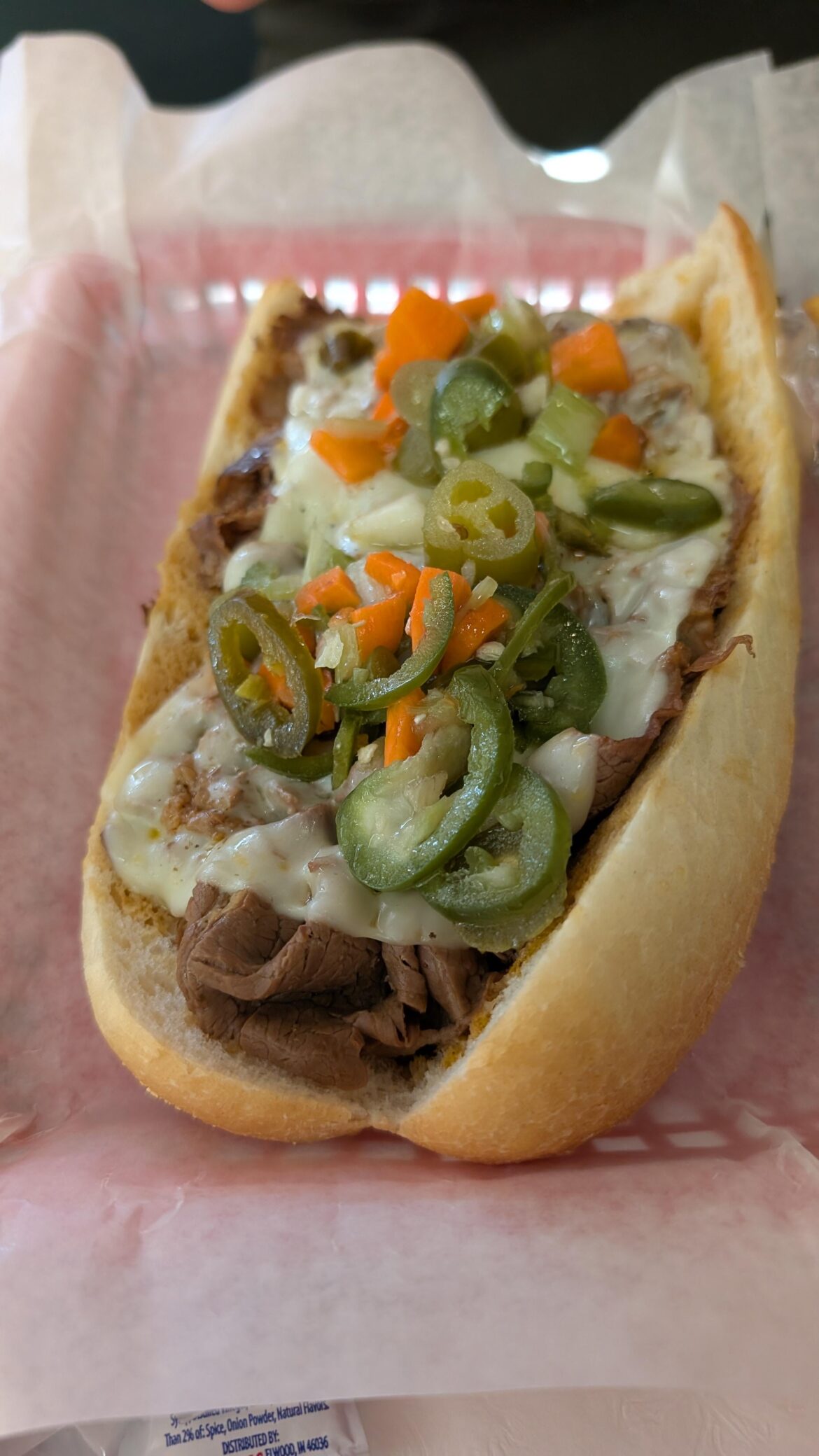 Chicago Italian beef sandwich