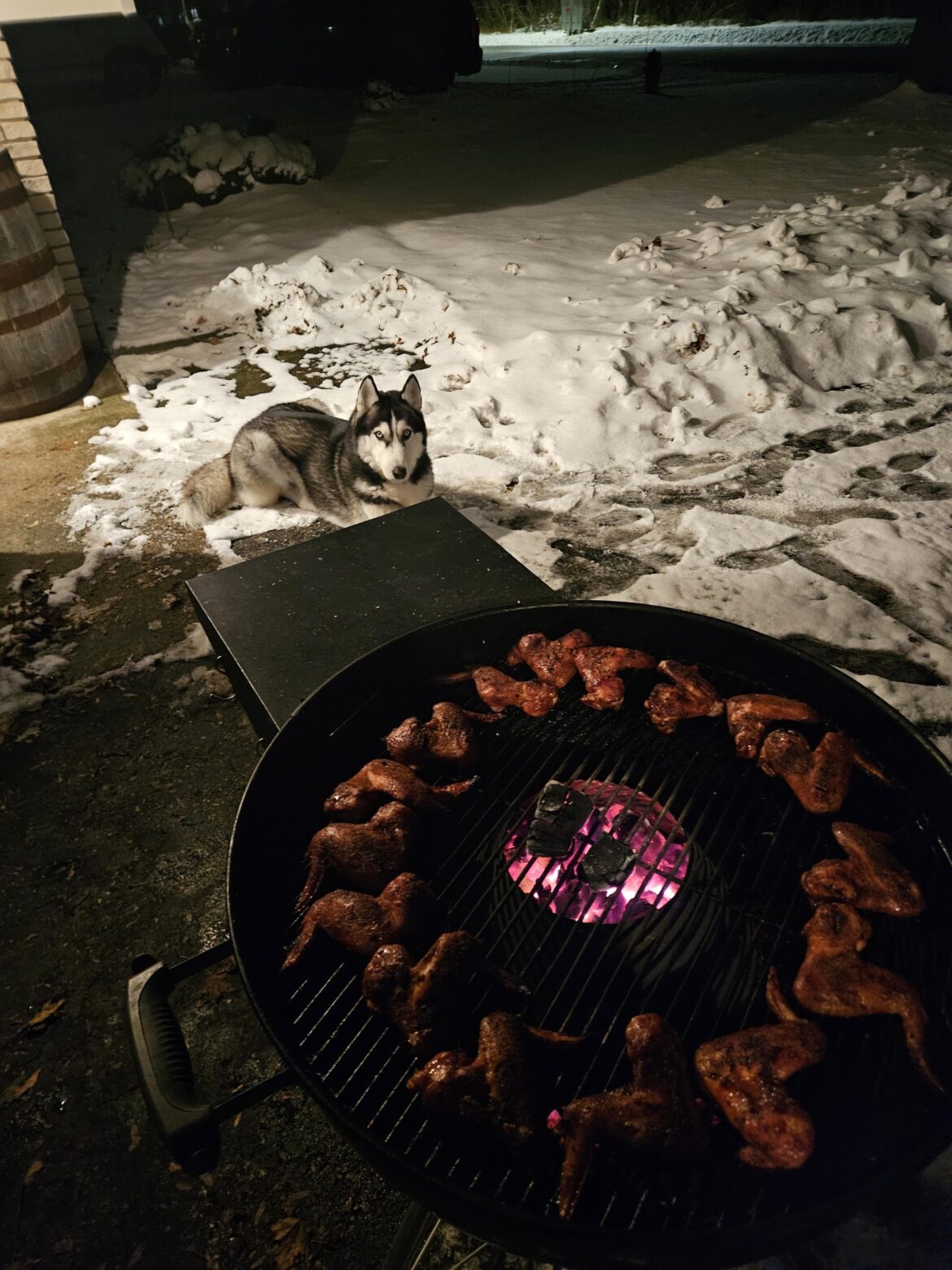 Forgot the Pic... here's the boss helping out